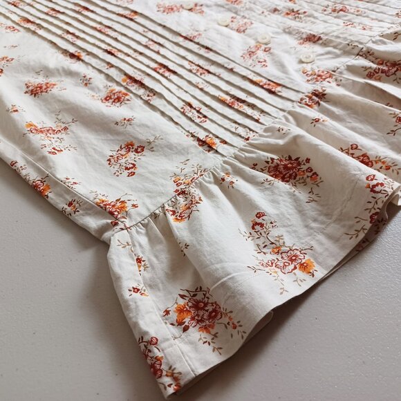 Roxy Floral Bell Sleeve Button-down Blouse - Picture 6 of 16